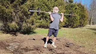 I'm the only 70+ who can do shoulder press,105 pounds on youtube.