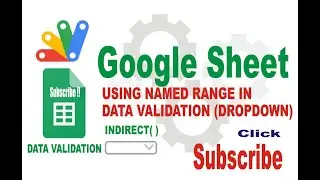 Google sheet named range in data validation