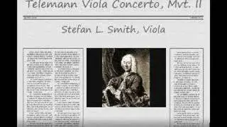 Telemann Viola Concerto, Mvt. II