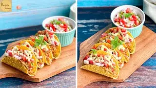 Crispy Chicken Taco recipe by Purwa's Kitchen / World Taco Day special chicken tacos