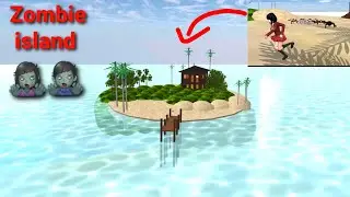 There's zombies island #sakura school simulator🧟‍♂️🧟‍♀️