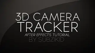 AAE CS6! 3D Camera Tracker Tutorial