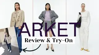 ARKET TRY-ON & REVIEW | Fall / Autumn ‘23 | Merino & Crew Neck Tees, Cargo Trousers | Petite Style
