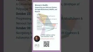 Free Women's Health Webinar Series with Chantal Traub & Stephen Porges  #polyvagal #nervoussystem