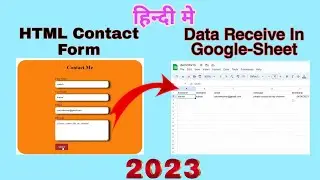 Create Contact Form With Data Receive In Google Sheet New Video 
