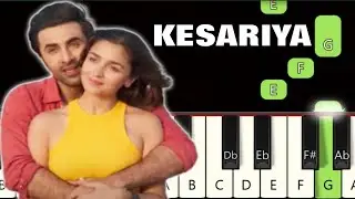 Kesariya Song 🔥 | Piano tutorial | Piano Notes | Piano Online 