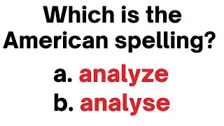 English Quiz: 99% Fail This Test || English Grammar Quiz: BRITISH vs AMERICAN Vocabulary