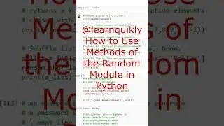 How to Use Methods of the Random Module in Python 