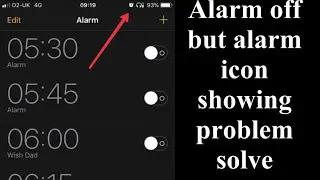 alarm icon showing without setting an alarm