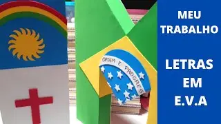 NOME MISSÕES / LETRAS GIGANTES / MOSTRANDO MEU TRABALHO