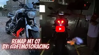 FIZ UM REMAP NA MT07, POPS AND BANGS @FTMOTORACING