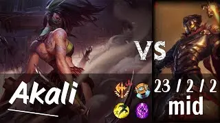 Akali MID vs Faker Viktor - Challenger Replay KR