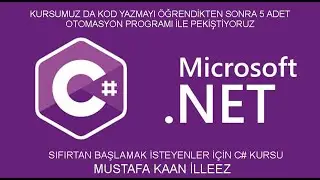 1. console WritLine-- C# A-Z ye Temel Seviyeden Öğren 5 Adet Otomasyon Uygulamalı