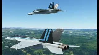 F18 Formation Flying on MSFS2020 Multiplayer