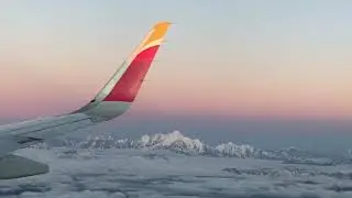 Iberia view over the Alps