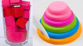Satisfying Block of Kinetic Sand ASMR