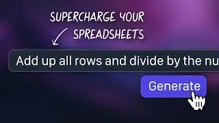 Generate Complex Excel Formulas Easily with AI (Sheets & Excel)