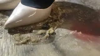 Messy trample high heels