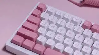 AJAZZ AC081 cute pink cat paw theme keyboard#keyboard #mechanicalkeyboard #customkeyboard