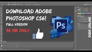 ADOBE PHOTOSHOP CS6 DOWNLOAD IN 96 MB ONLY x86\x64  IN HINDI!