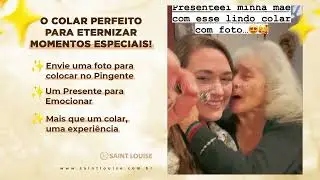 Esse Colar com Foto me fez CHORAR! Colar com Foto dentro Amor Eterno