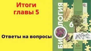 Биология 6 класс. Итоги главы 5.