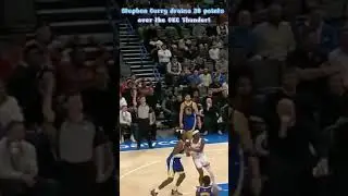 Stephen Curry Crushed the OKC Thunder with Insane Moves - Steph Curry Game Highlights #shorts