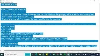#03 What is Keywords in Python | What Are Python Keywords And Identifiers?| Python Keywords