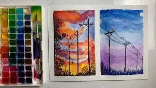 Painting Challenge 015 | Watercolor Painting for Beginners | Draw with Shiba inspired