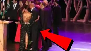 شاهد لحظة التحرش بالراقصة المصرية دينا حفل رأس السنة 2019 !!