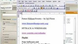 Grabbing Syl Flores's Site using HTTRACK & Wireshark