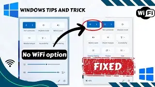 Fixing Missing Wifi Option On Windows 11/10 Made Easy!