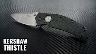 Обзор ножа Kershaw Thistle 3812. Кнопка, лайнер, два шпенька.