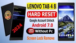 How To hard reset lenovo tab 4 8✅Lenovo Tab4 8(TB-8504X)Hard Reset|Unlock Pattern Pin Password 2024✅