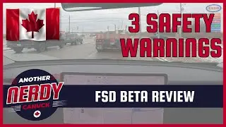 Tesla FSD Beta Review after first long drive on country and city roads in Canada