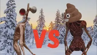 Siren Head vs. Poop Head. 