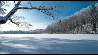 Поездка на озеро. Зимние забавы.
