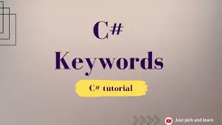 Keywords in C# | C# tutorial