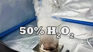 50% Hydrogen Peroxide with Potassium Permanganate