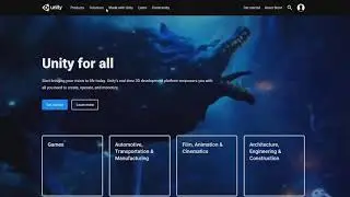 Unity Website overview