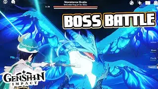 STORM TERROR DVALIN FIGHT! - Genshin Impact