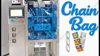 4 sides seal chain bags packing machine|linked sachets packaging machine