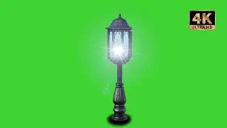 street light green screen video