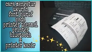 How to change the font size on a thermal printer || Bluetooth printer || cash register printer