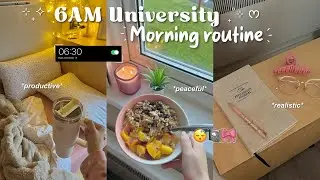 6 AM University morning routine for fall🍂🇬🇧🤎