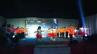 Dance by children's on annual day. Song-Zoobi Doobi .....