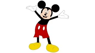 how to draw micky mouse in adobe illustrator