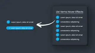 CSS Claymorphism List Item Hover Effects Using Html Css | UI Trends2022