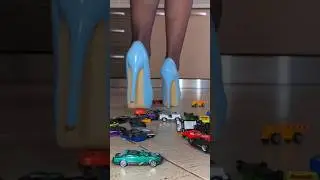 Frozen Heels vs. Sleeping Cars: Oddly Satisfying Toy Crushing! ASMR
