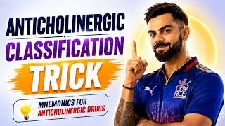 Anticholinergic Classification Trick | Mnemonics for Anticholinergic Drugs